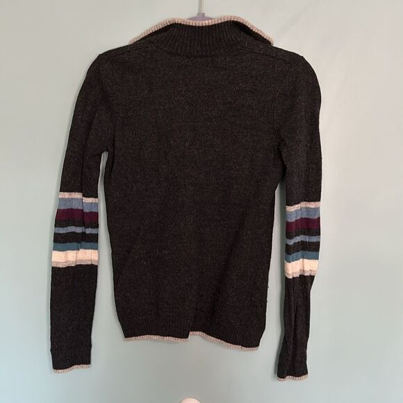 Smartwool Striped Quarter Zip Sweater - Picture 6 of 7
